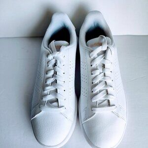 Ladies SZ 6-1/2 Adidas White Advantage Tennis Sneaker